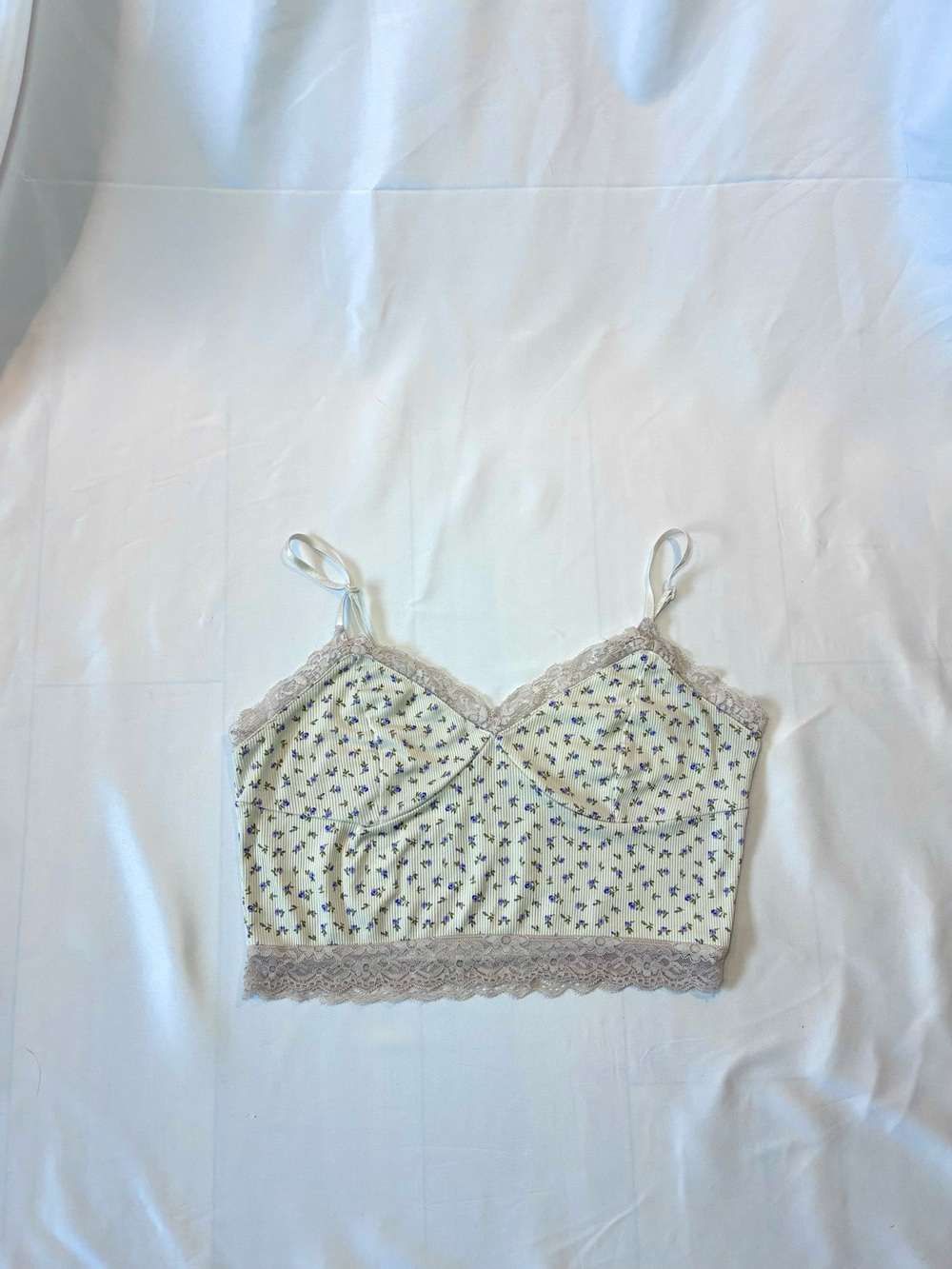 Floral Lace Crop Tank Top